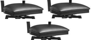 Omcan - Black Color Vinyl Seat For 47593 Chair Frame, Pack of 3 - 76554 (Chair Frame Sold Separately)