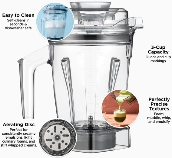 Vitamix - 48 Oz Aer™ Disc Container - 65421 Vitamix - 48 Oz Aer™ Disc Container - 65421