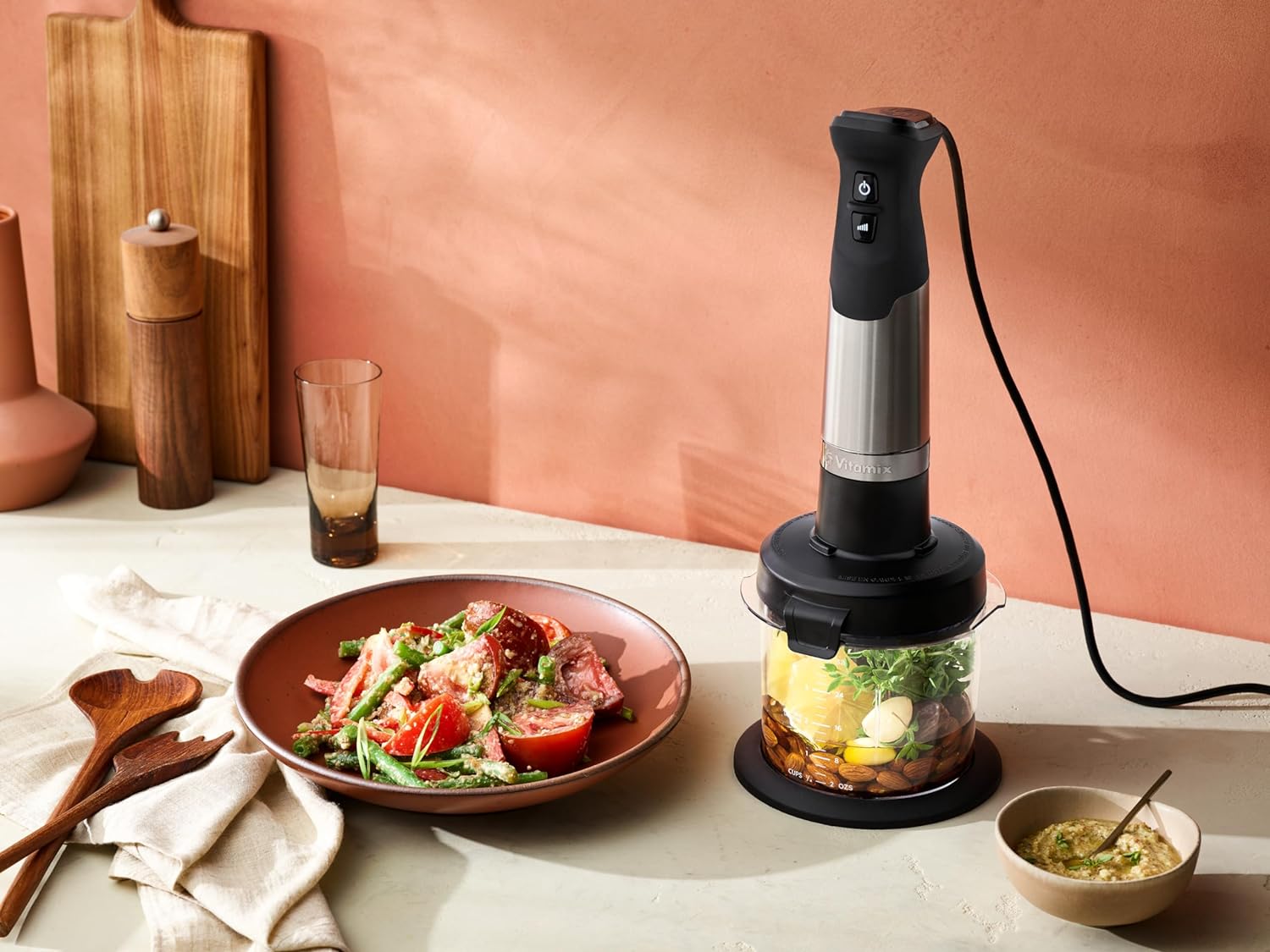 Vitamix - 3 Cups Capacity Immersion Clear Blender Mini-Chopper Attachment - 69815 Vitamix - 3 Cups Capacity Immersion Clear Blender Mini-Chopper Attachment - 69815