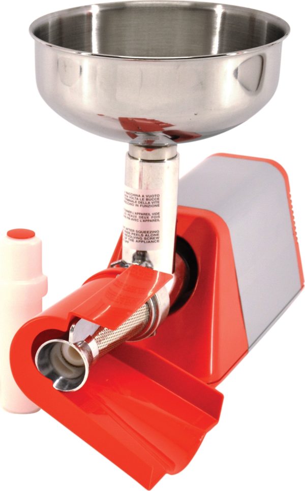 Light-Duty Electric Tomato Squeezer with Plastic Cover and 0.33 HP Motor