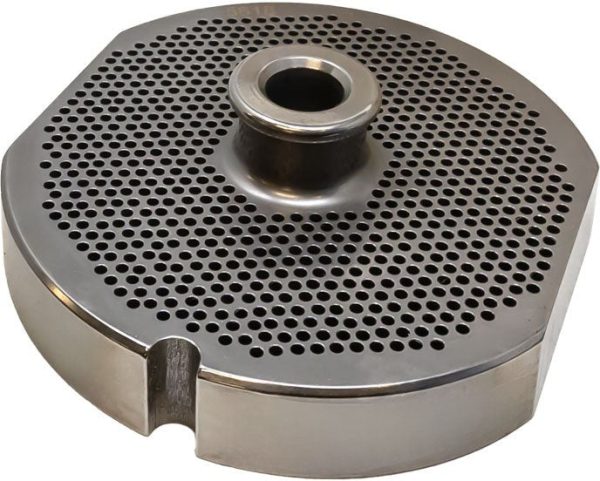 Stainless Steel #56 machine plate with hub 3.5mm (1/8″) – one notch w/ two flat sides