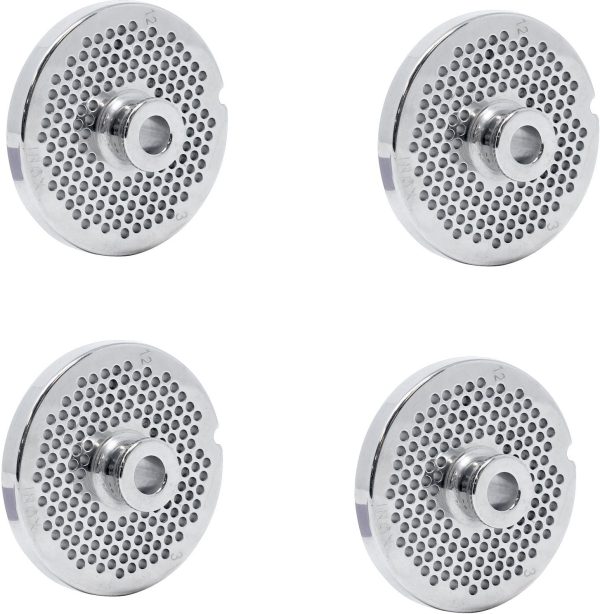 European Style #12 stainless steel plate with hub, 3.2mm (1/8″) – one notch/ round