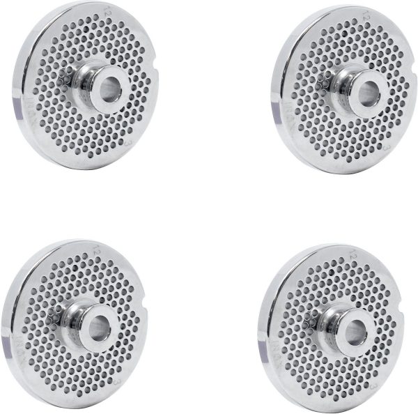 European Style #12 stainless steel plate with hub, 6mm (1/4″) – one notch/ round