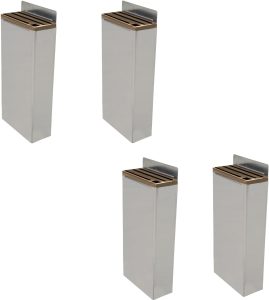 Extra Small Stainless Steel Knife Rack with Tan Plastic Insert