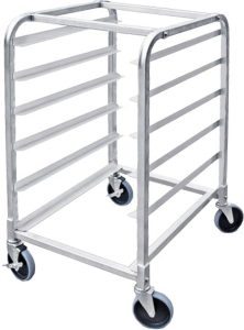Aluminum Curved Top Bun Pan Rack with 6 Slides and 6″ Spacing