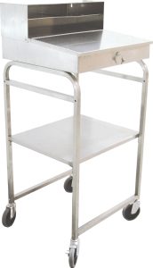 24" Stainless Steel Mobile Receiving Desk