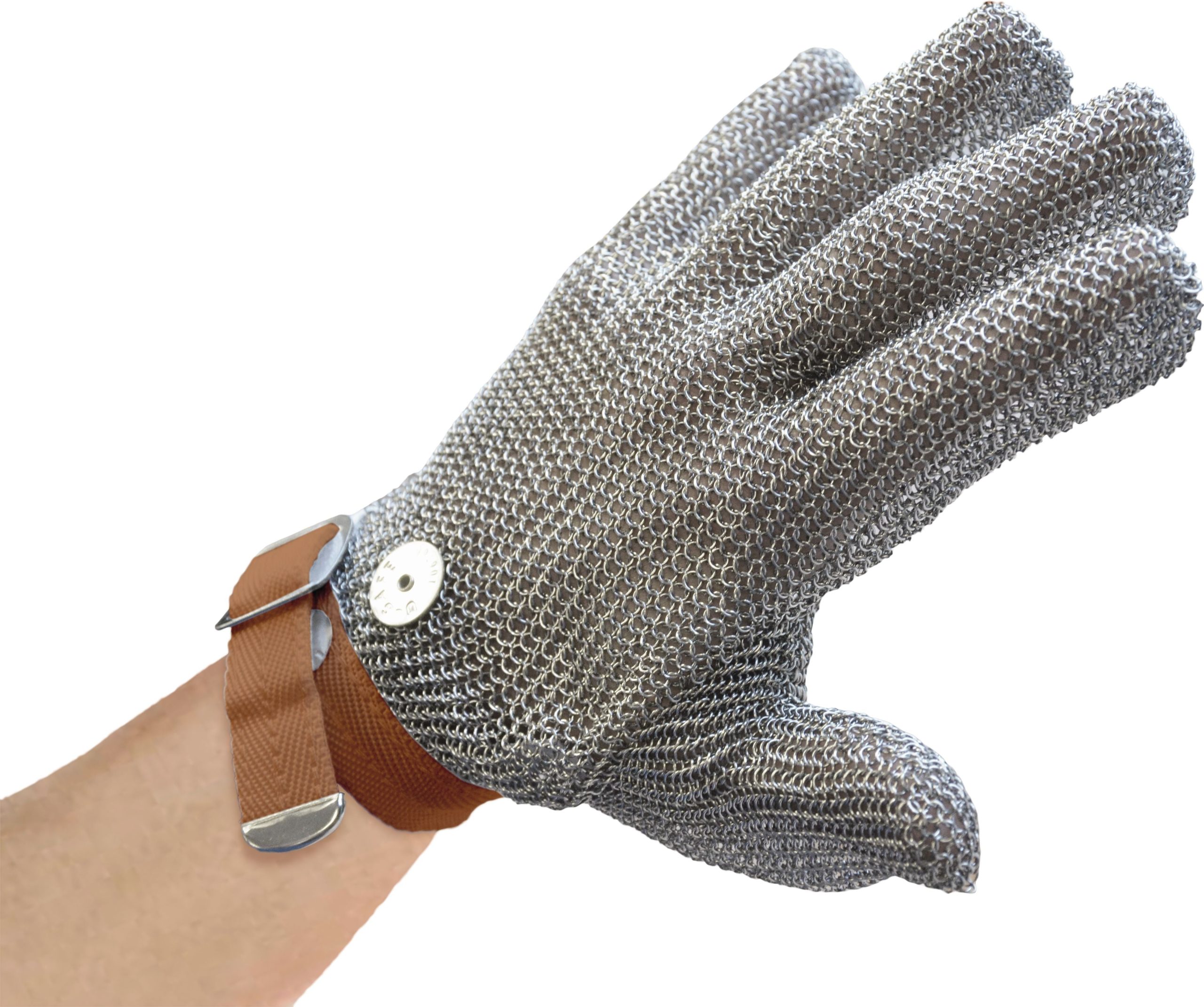 Extra Extra Large Mesh Glove with Brown Wrist Strap Extra Extra Large Mesh Glove with Brown Wrist Strap