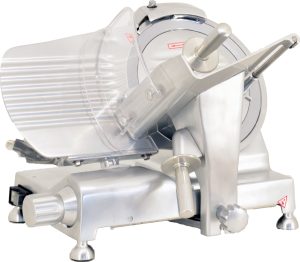 Omcan 10″ Belt-Driven Meat Slicer – 0.2 HP, 110 V