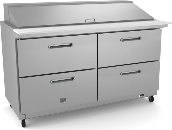 Kelvinator Commercial - 60" Mega-Top Table with 4 Drawers & 24GN1/6 Containers - KCHMT60.24.2D