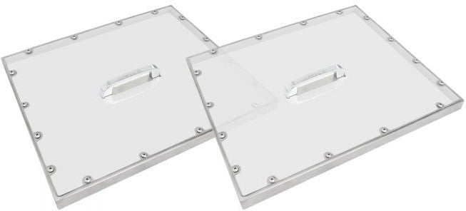 Turbo Air - 27.3" 2-Piece Clear Polycarbonate Pan Cover Set for JBT-60 - PC-60J Turbo Air – 27.3″ 2-Piece Clear Polycarbonate Pan Cover Set for JBT-60 – PC-60J (ETA 5-6 Weeks)
