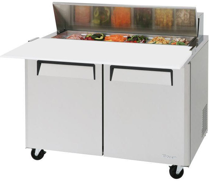 Turbo Air - M3 Series 48" Stainless Steel Refrigerated Sandwich Prep Table with 2 Doors - MST-48-12-N Turbo Air – M3 Series 48″ Stainless Steel Refrigerated Sandwich Prep Table with 2 Doors – MST-48-12-N (ETA 5-6 Weeks)