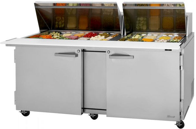 Turbo Air - PRO Series 72.6" Mega Top Sandwich/Salad Prep Table with 3 Solid Doors - PST-72-30-N Turbo Air – PRO Series 72.6″ Mega Top Sandwich/Salad Prep Table with 3 Solid Doors – PST-72-30-N (ETA 5-6 Weeks)
