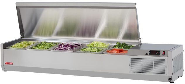Turbo Air - E-Line 48" Stainless Steel Refrigerated Countertop Salad Prep Table - CTST-1200-N Turbo Air – E-Line 48″ Stainless Steel Refrigerated Countertop Salad Prep Table – CTST-1200-N (ETA 5-6 Weeks)