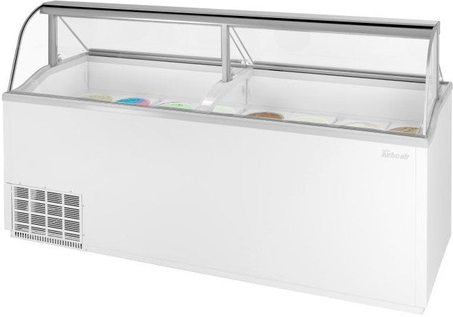 Turbo Air - 91" White Low Curved Glass Ice Cream Dipping Cabinet - TIDC-91W-N Turbo Air – 91″ White Low Curved Glass Ice Cream Dipping Cabinet – TIDC-91W-N (ETA 5-6 Weeks)
