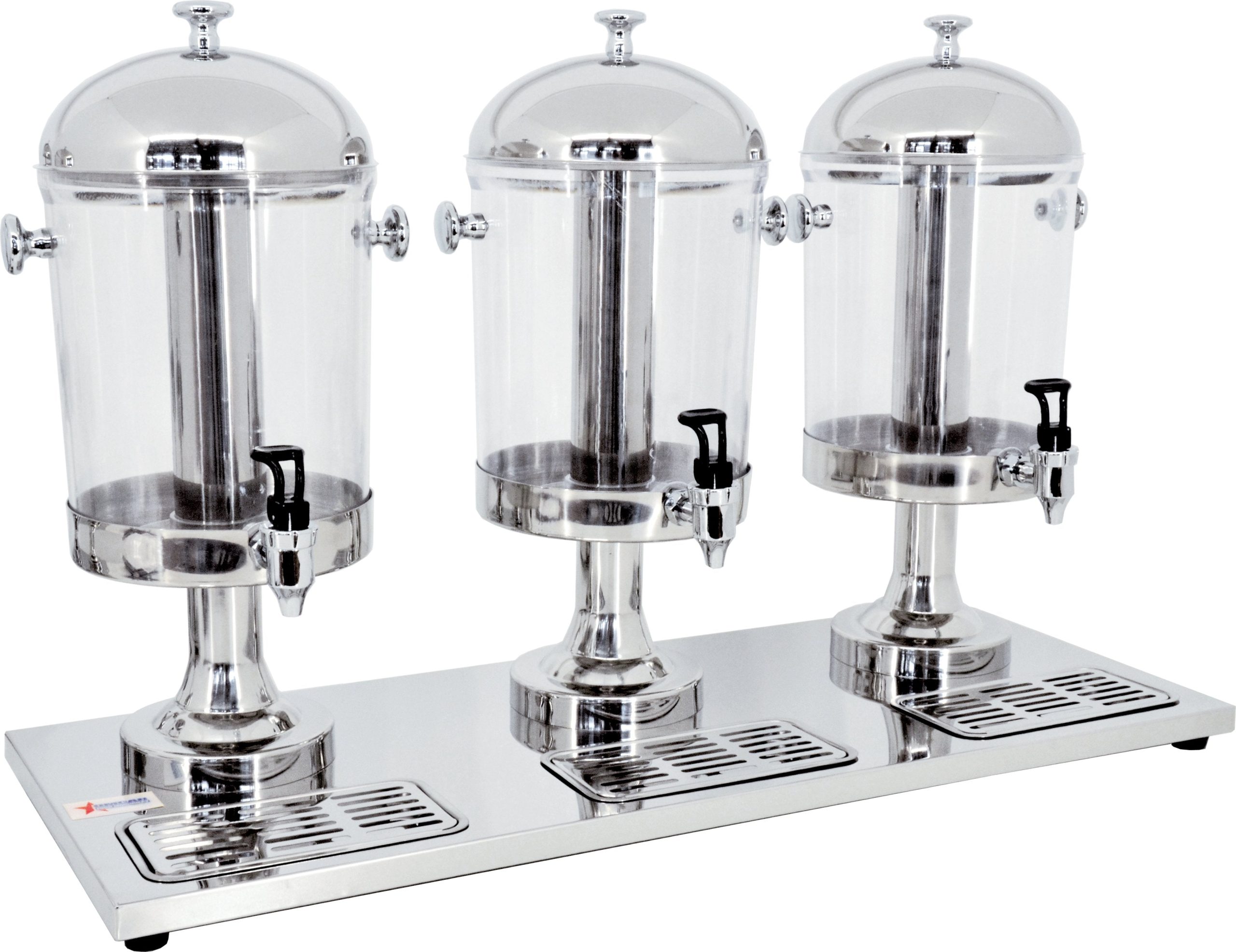 3 x 8 qt Triple Ice-Cooled Juice Dispenser 3 x 8 qt Triple Ice-Cooled Juice Dispenser