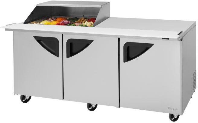 Turbo Air - Super Deluxe 72.4" 3 Swing Door Refrigerated Sandwich Prep Table with Work Station And Slide-Back Lid - TST-72SD-15M-N-SL(-LW) Turbo Air – Super Deluxe 72.4″ 3 Swing Door Refrigerated Sandwich Prep Table with Work Station And Slide-Back Lid – TST-72SD-15M-N-SL(-LW) (ETA 5-6 Weeks)
