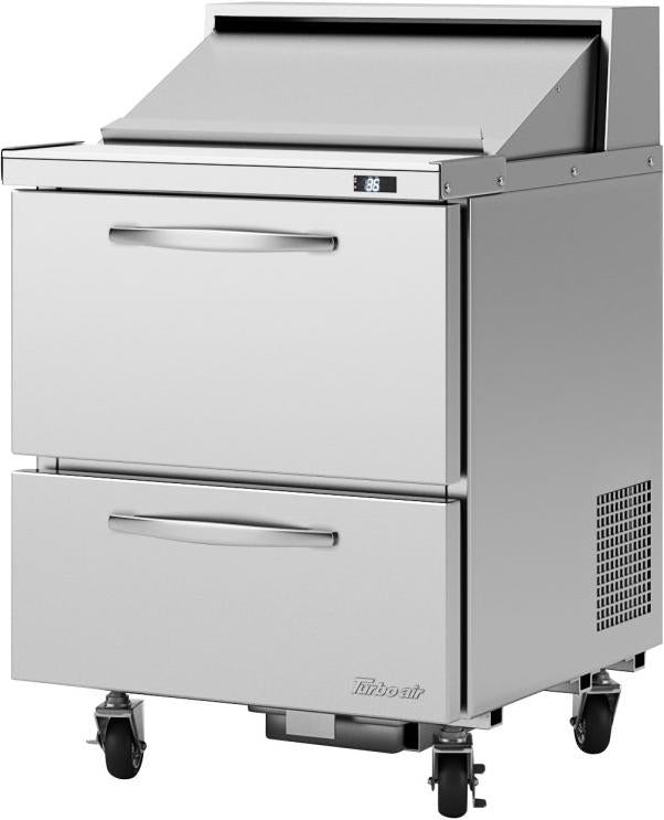 Turbo Air - PRO Series 27.5" Silver Mega One Section Top Sandwich/Salad Prep Table-Slide Lid - PST-28-D2-N Turbo Air – PRO Series 27.5″ Silver Mega One Section Top Sandwich/Salad Prep Table-Slide Lid – PST-28-D2-N (ETA 5-6 Weeks)