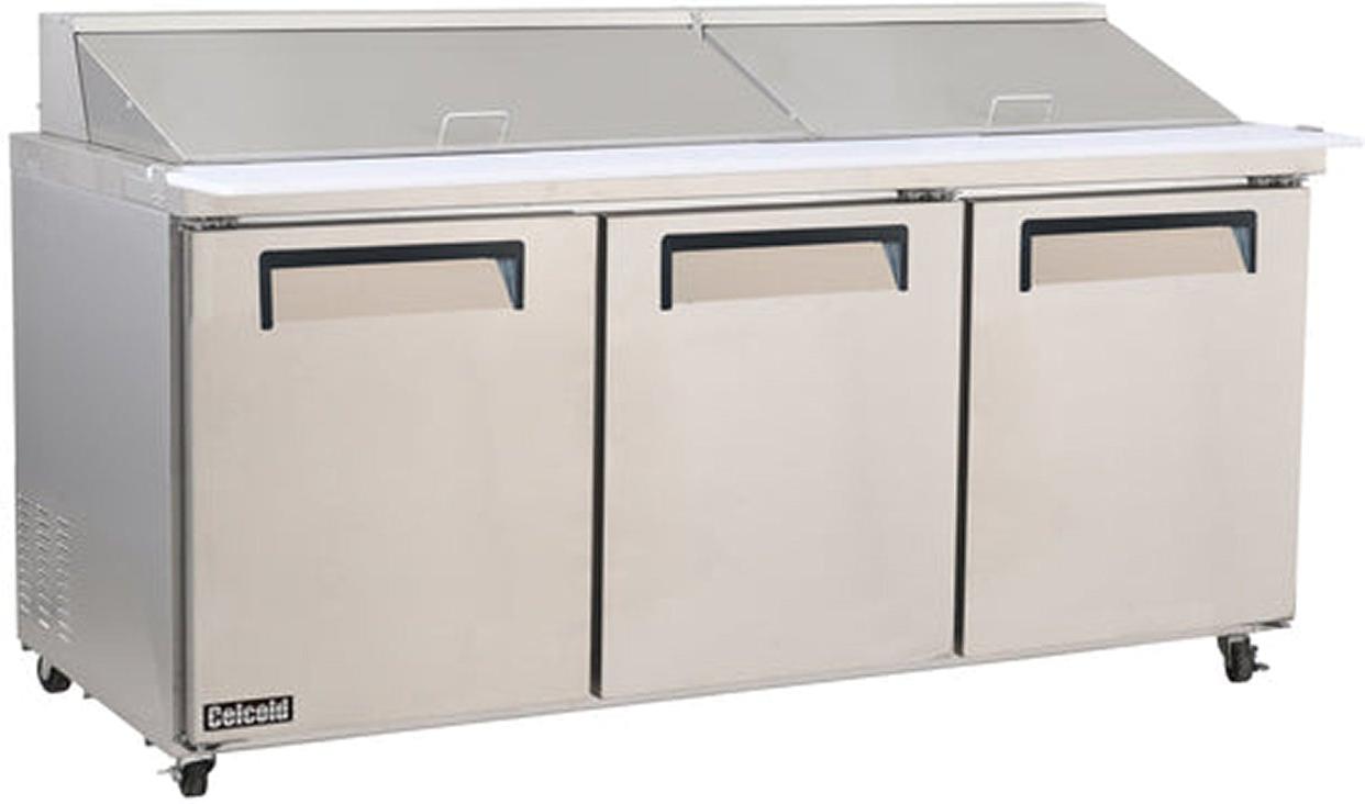 Celcold - 72" Commercial Mega Top Sandwich/Salad Prep Table - CMT7230 Celcold – 72″ Commercial Mega Top Sandwich/Salad Prep Table – CMT7230