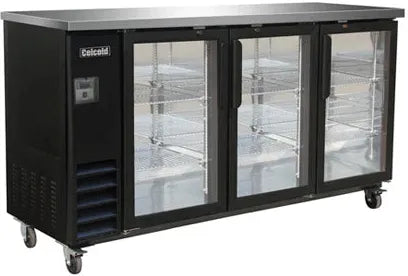 Celcold - 72" Glass Door Commercial Back Bar Refrigerator - CBB72G