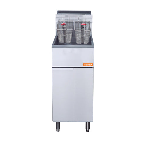 Brika BFR-50 50 Lb Floor Tube Fired Propane Gas Fryer