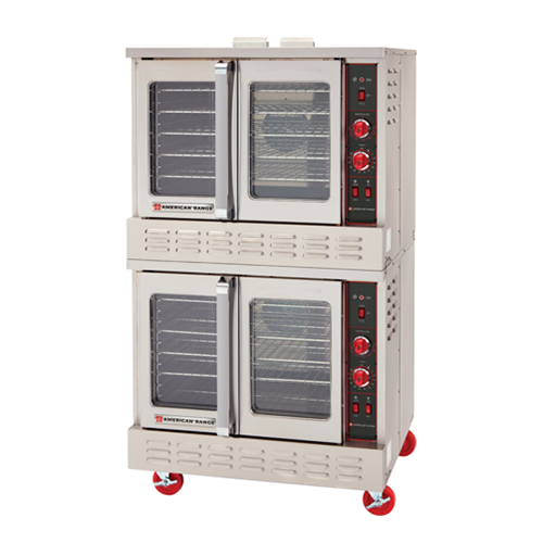 American Range MSDE-2 Double Standard Depth Full Size Electric Convection Oven - 3Ph, 208V