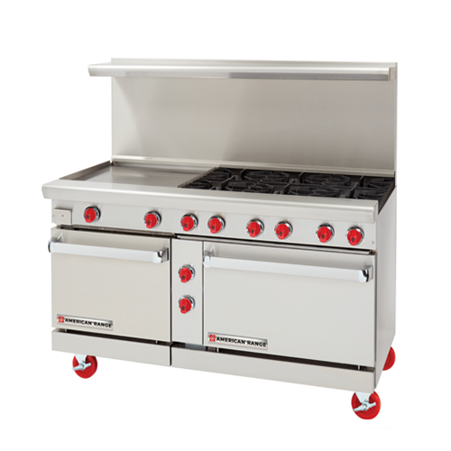American Range AR-24G-6B-NG 60" Natural Gas Range With 24" Griddle