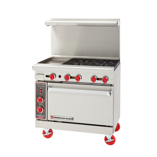 American Range AR-12G-4B-NG 36″ Natural Gas Range With 12″ Griddle