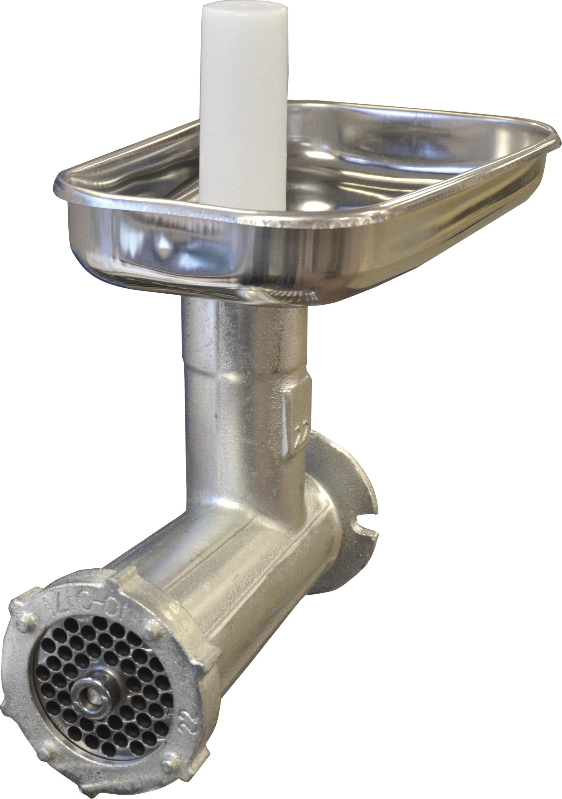 #22 Meat Grinder Attachment (with 1″ hub) for Models 9103N (# 18902) and 9101N (# 18903) Tomato Squeezers #22 Meat Grinder Attachment (with 1″ hub) for Models 9103N (# 18902) and 9101N (# 18903) Tomato Squeezers
