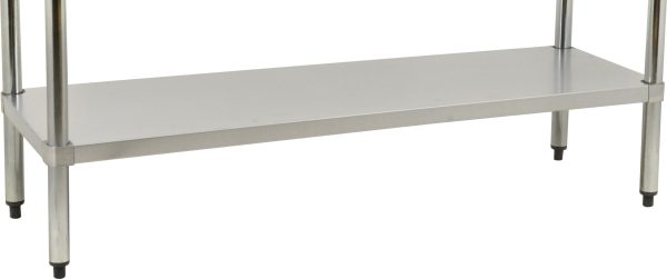 24″ x 96″ Stainless Steel Undershelf for 19141 and 44342 All Stainless Steel Worktable