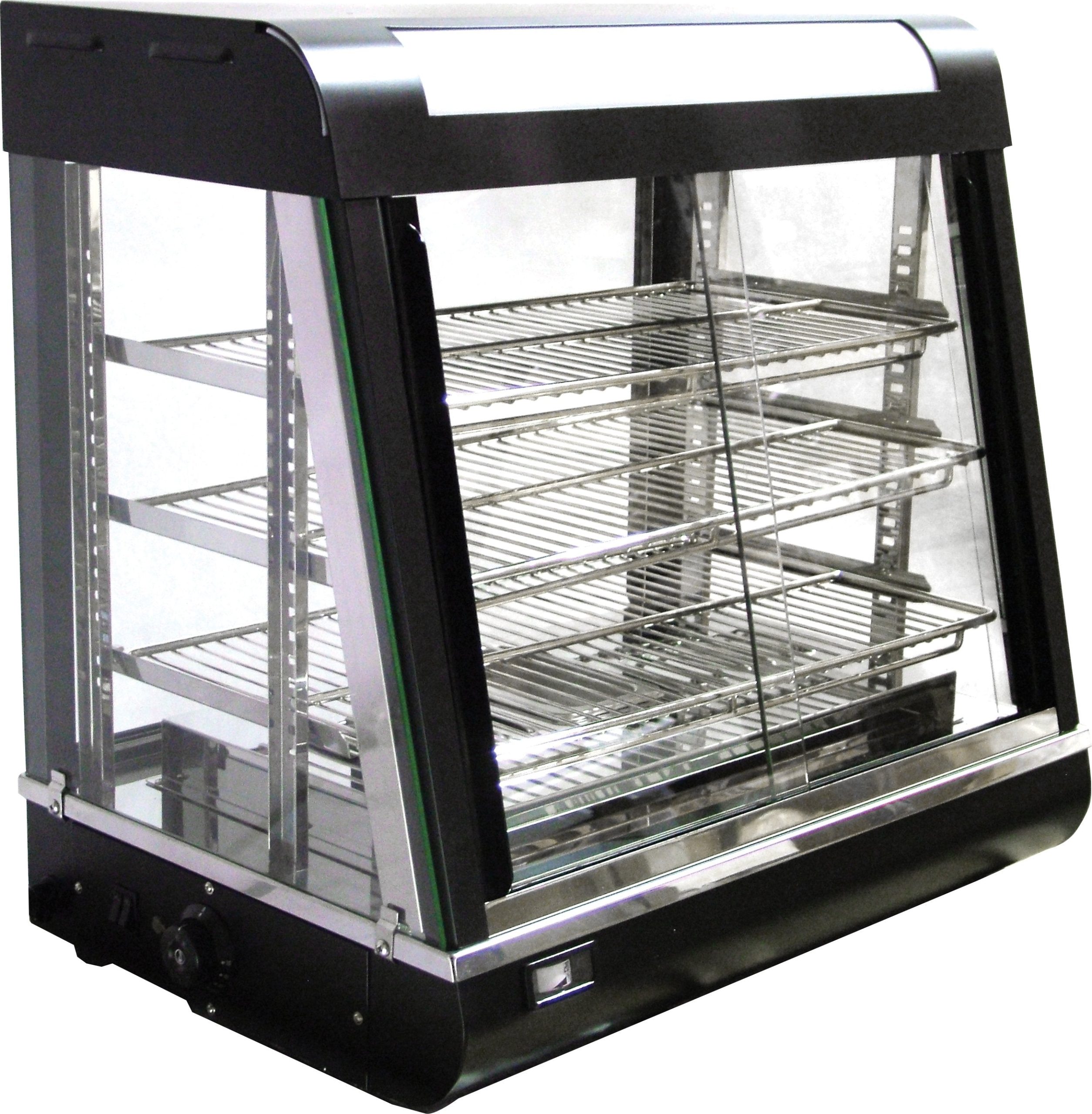 27" Countertop Display Warmer, 3 Shelves, Sliding Doors, Self/Full-Service, 1340 W 27" Countertop Display Warmer, 3 Shelves, Sliding Doors, Self/Full-Service, 1340 W