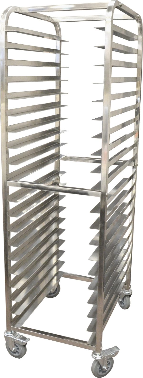 Stainless Steel Curved Top Bun Pan Rack with 20 slides and 3″ spacing