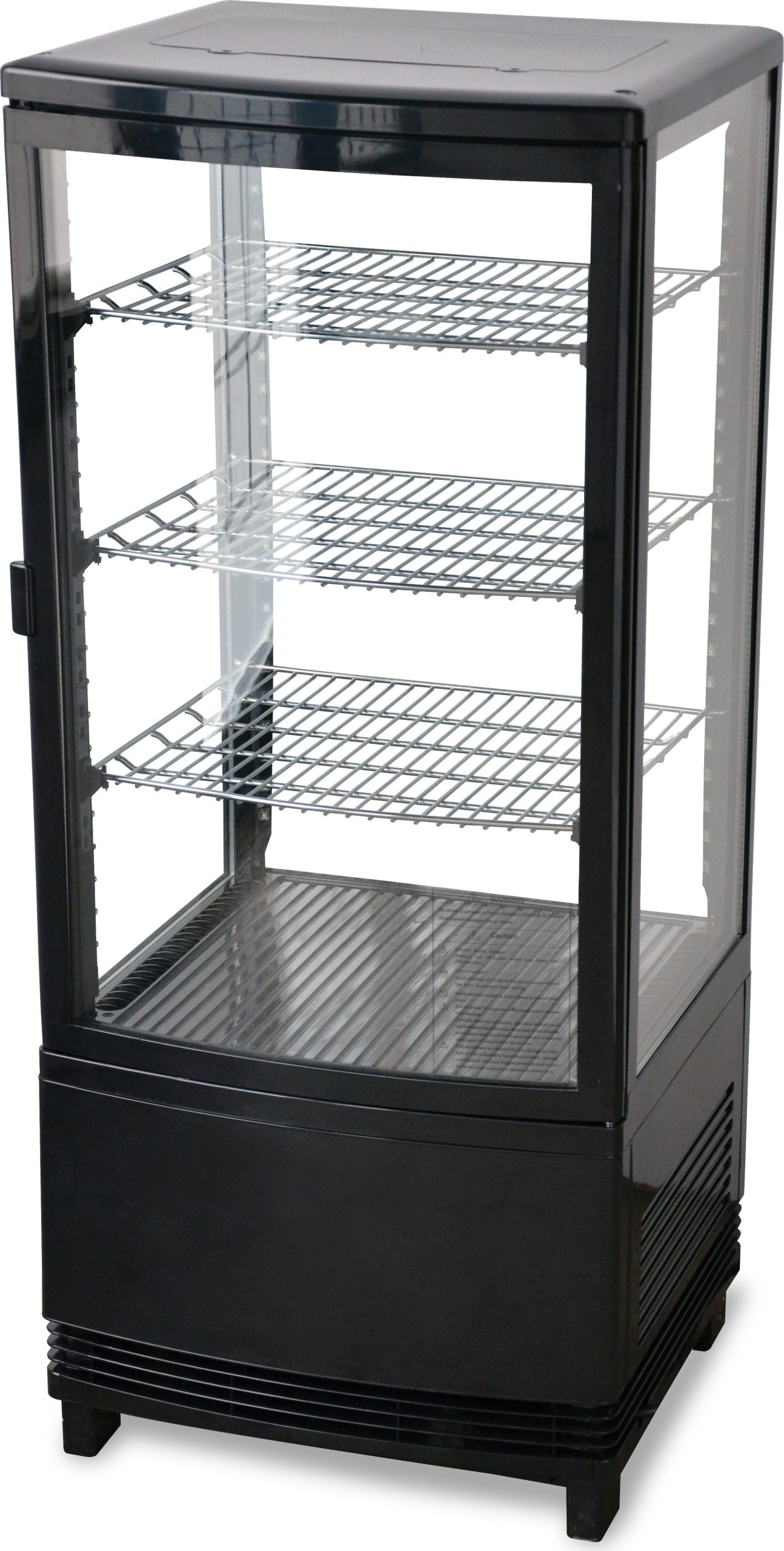 17" Three (3) Shelf Countertop Refrigerated Display Case, 2.80 cu.ft (78 L), Black 17" Three (3) Shelf Countertop Refrigerated Display Case, 2.80 cu.ft (78 L), Black