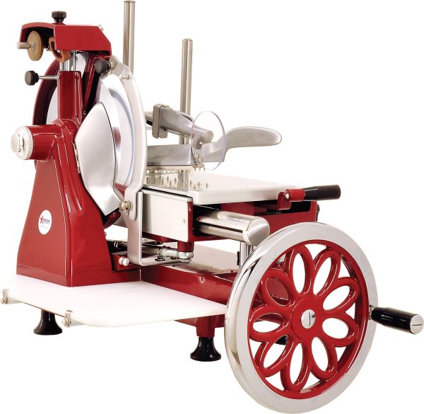 Trento 14″ Blade Volano Manual Slicer Flower Flywheel and Stainless Steel Tray