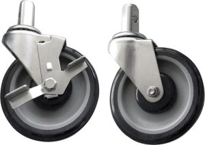 Wheels with Brakes for Pan and Lug Racks