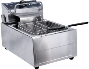 15 lb Single Countertop Electric Fryer – 110V, 1Ph, 1350W