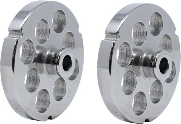 Stainless Steel #32 machine plate with hub 20mm (13/16″) – three notches/ round