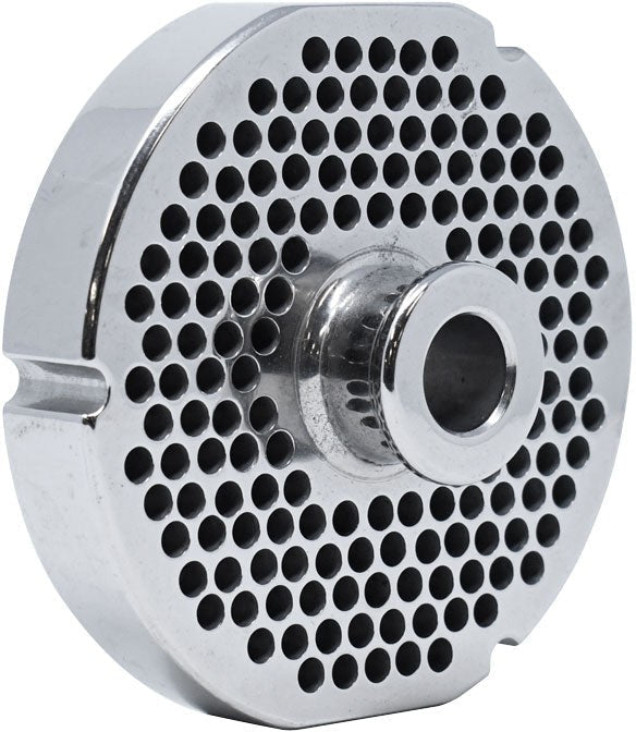 Stainless Steel #52 machine plate with hub 6.4mm (1/4″) – three notches/ two flat sides