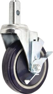 Heavy-Duty Caster with Brakes for Aluminum Pan and Lug Racks