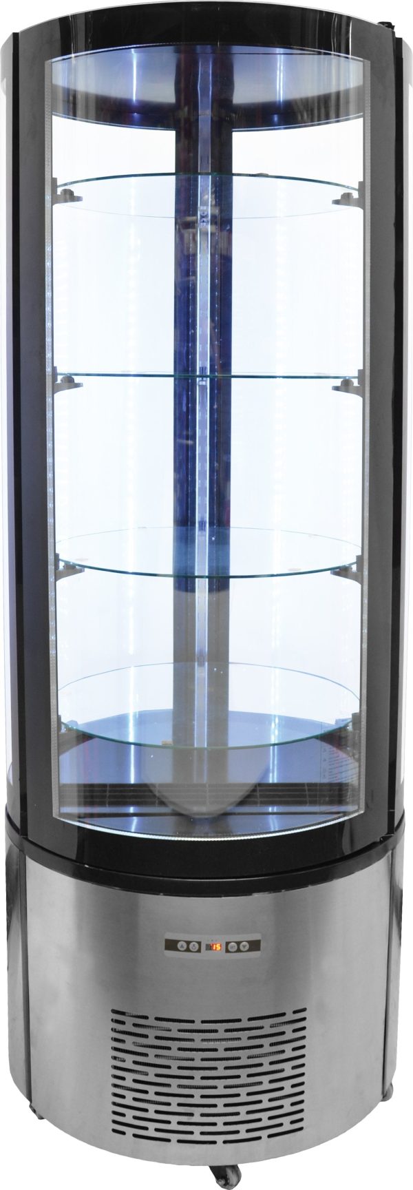 27″ Four (4) Shelf Circular Floor Refrigerated Showcase, 14.1 cu.ft. (400 L)