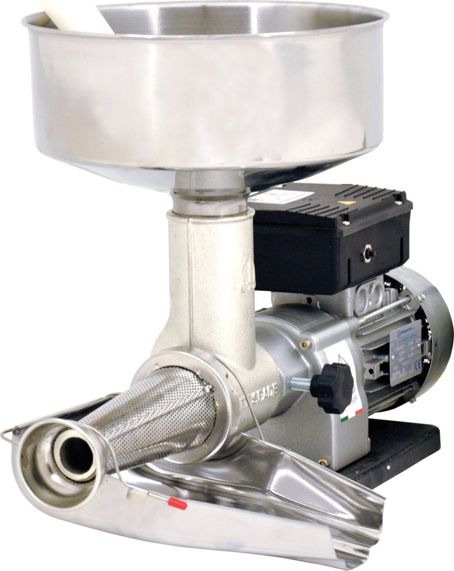 Medium-Duty Electric Tomato Squeezer with 0.4 HP Motor and Stainless Steel Cover Medium-Duty Electric Tomato Squeezer with 0.4 HP Motor and Stainless Steel Cover