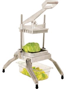 Countertop Lettuce and Vegetable Chopper with 1″ x 1″ Scalloped Blades