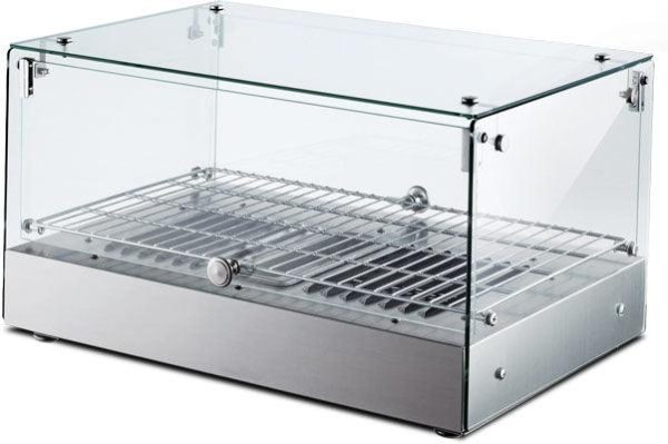 22" Countertop Display Warmer, Single-Shelf, Square Glass Front, Self/Full-Service, 1.2 cu.ft. (35 L) Capacity
