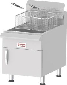 30 lb Oil Capacity Commercial Countertop Propane Gas Fryer with 53,000 BTU 30 lb. Oil Capacity