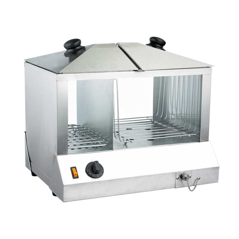 18" Hotdog Steamer and Bun Warmer – 200 hotdogs and 60 buns capacity 18" Hotdog Steamer and Bun Warmer – 200 hotdogs and 60 buns capacity