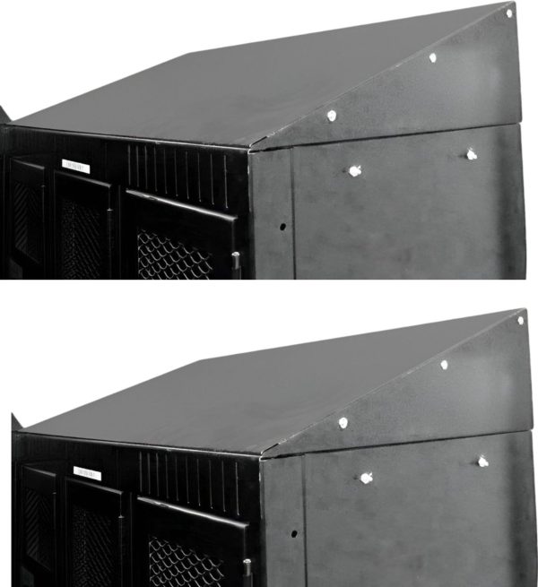 Slope Top for 3 Bank Locker – Black