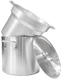 20 qt Aluminum Double Boiler with Perforated Inner Pot