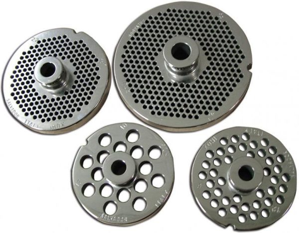 European Style #32 stainless steel plate with hub, 3.2mm (1/8″) – three notches/ round