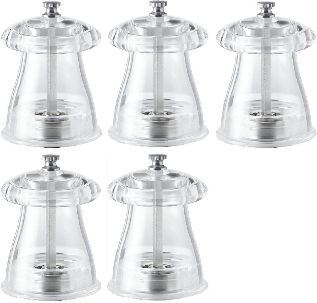 4" Crystal-shaped Salt Mill Acrylic Resin 4" Crystal-shaped Salt Mill Acrylic Resin