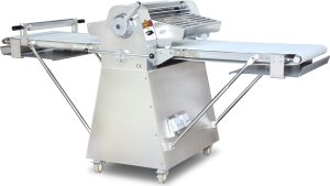 Stainless Steel Floor Model Dough Sheeter with 88" Conveyor Length – 0.75 HP (550 W), 220 V, 1 Phase