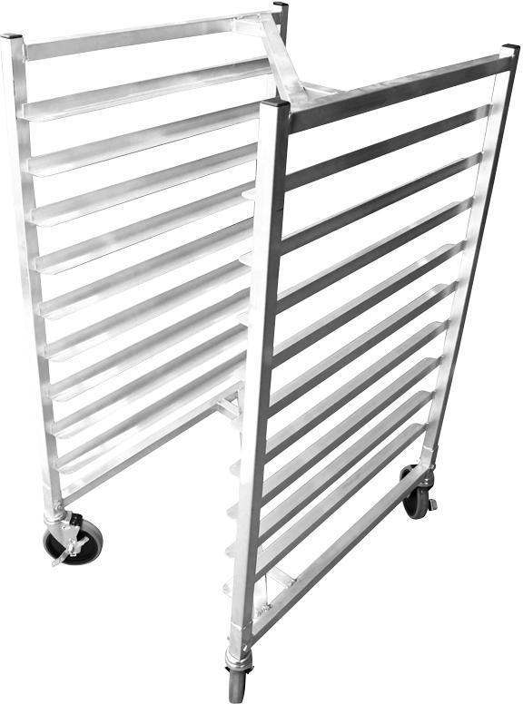 Aluminum Nesting Sheet Pan Rack with 9 slides and 3″ spacing